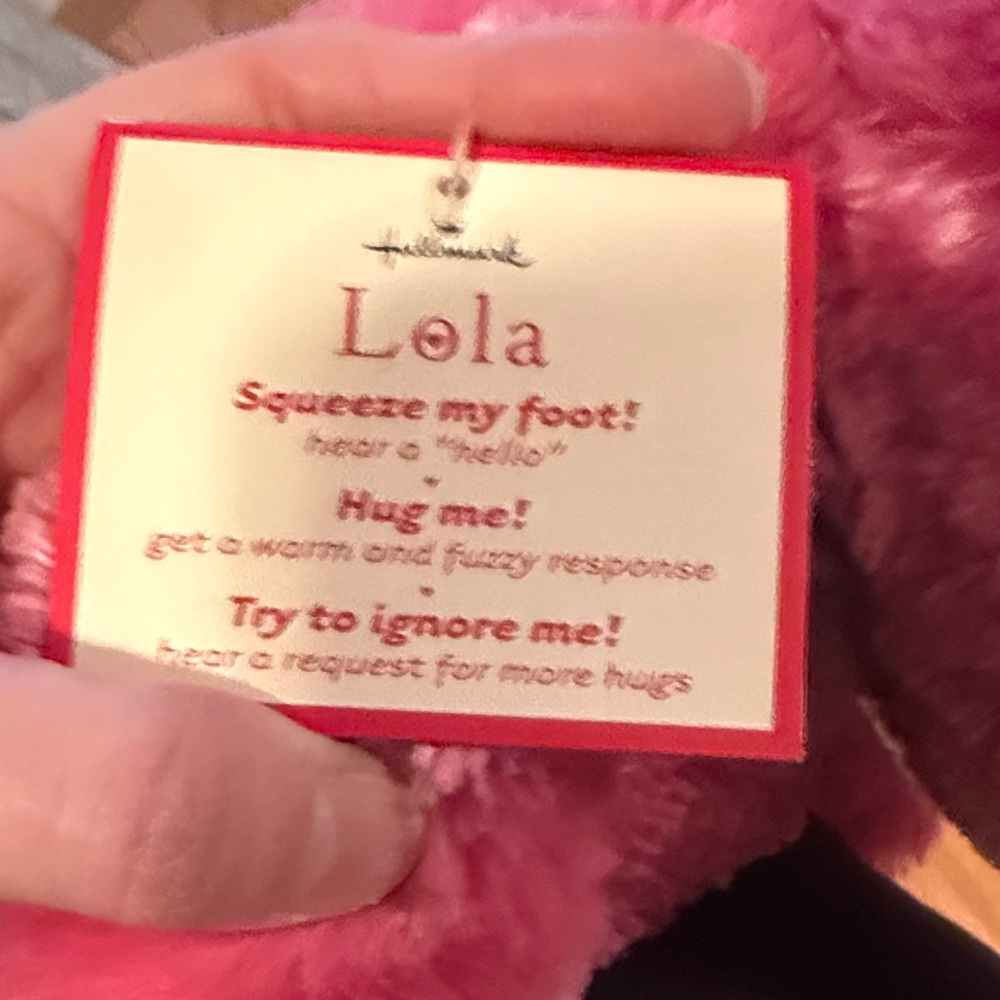 Hallmark Fuzzy Pink talking Hippo Plush - Picture 2 of 7